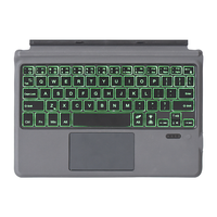 Nouveau clavier rétroéclairé pour Surface Go 1 2 3, clavier magnétique sans fil ultra-fin, type-C, pavé tactile pleine taille, arabe, coréen