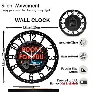 Reloj redondo de hierro de 25 cm diseñado como un fractal <span class=keywords><strong>Mandelbrot</strong></span> - Product Image 2