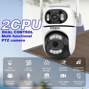 كاميرا JOAREON الجديدة ICSee بدقة 4 ميجابكسل وعدسة مزدوجة PTZ IP للاستخدام الخارجي مقاومة للماء مع واي فاي 2.4 جيجاهرتز ورؤية ليلية ملونة للأمن المنزلي - Product Image 2