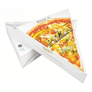 Tùy Chỉnh Sóng Thẻ Thân Thiện Với Môi Pho Mát Bánh Pizza Hộp Giấy Kraft Tam Giác Lát <span class=keywords><strong>Container</strong></span> Với Dập Tính Năng Cho Thực Phẩm Sử Dụng - Product Image 1