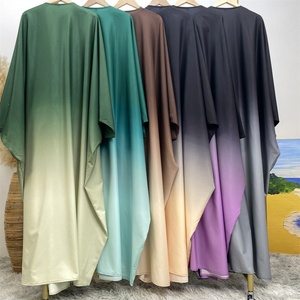 6750# Latest Abaya Dubai Turkish Abaya Wholesale Abayas for Women Muslim Fashion Gradient Colors Kimono batwing Sleeve Cardigan - Product Image 6