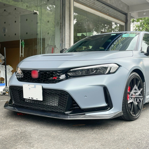 Lèvre avant en fibre de carbone Style V pour <span class=keywords><strong>Honda</strong></span> <span class=keywords><strong>Civic</strong></span> Type <span class=keywords><strong>R</strong></span> FL5 <span class=keywords><strong>2023</strong></span> + aileron séparateur de pare-chocs avant en carbone - Product Image 4