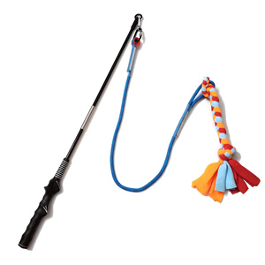 Canne à pêche en corde polaire pour animaux de compagnie, leurre résistant, pour la chasse Tug, jouet de Flirt, entraînement en plein air, 1 pièce - Product Image 1