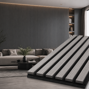 Panneaux acoustiques Akupanel en polyester de haute qualité, sur mesure, finition placage à lamelles, insonorisation, décoration murale intérieure pour bureau et maison - Product Image 1