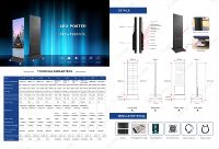 Pantalla LED para Interiores X-color P1.25 de 640*1920mm y 960*1920mm, Gabinete de Hierro con Mantenimiento Frontal, Empalme sin Costuras, Señalización Digital