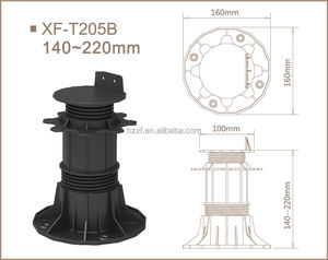 Supporto Regolabile in Plastica per Pavimentazione WPC XF-T205B 140-220 mm - Product Image 2
