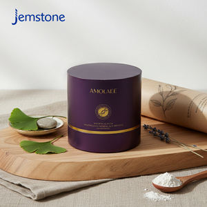 Emballage cosmétique écologique de haute qualité en matériaux recyclés avec estampage à chaud doré et tube en papier mousse EVA - Product Image 2