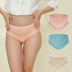 Culotte de maternité douce en polyéthylène pour femmes, livraison directe, sous-vêtements pour dames, taille moyenne - Product Image 1