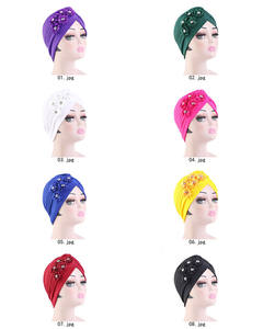 Nouveau Bonnet Imprimé Fleurs à la Mode Casual pour Bébé en Polyester Spandex Quatre Saisons - Product Image 3