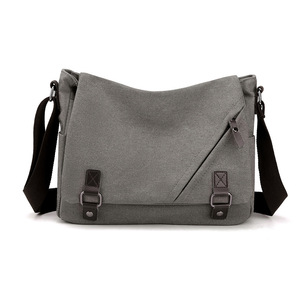 OEM Unisex New Vintage <b>Canvas</b> Crossbody <b>Bag</b> <b>Large</b> Capacity Lightweight Durable Messenger Shoulder <b>Bag</b> Travel Daily Casual - Product Image 5