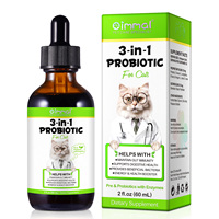 Laxatif pour chat 100% naturel Soulagement de la constipation Favorise la santé digestive Probiotique liquide 3 en 1 pour chats Gouttes prébiotiques et probiotiques