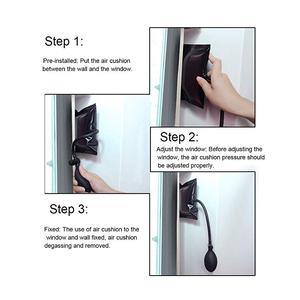 Coffret de 6 outils de serrurier à pompe noire de 6,5 pouces pour ouvrir les portes de voiture, cale pneumatique pour réparation de vitres - Product Image 5