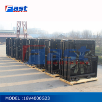 Radiateur en cuivre pour générateur Diesel MTU 16V4000G24F pièces de moteur de machines comprenant un radiateur d'entraînement de poulie