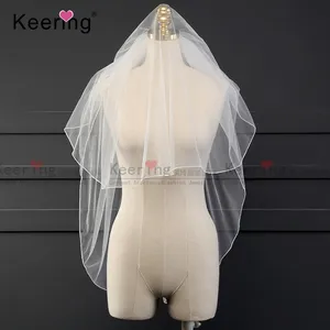 Bán Buôn Bridal Mềm Vải Tuyn Tấm Màn Che Vải Mạng Che Mặt Cho Đám Cưới Ăn Mặc Trang Trí WHDA-006