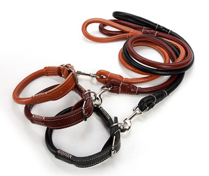 QUCHONPET Wholesale Cheap Adjustable PU Pet Cat <strong>Dog</strong> Collar <strong>Dog</strong> Leash, PU Pet <strong>Dog</strong> Leash Collar Set - Product Image 1