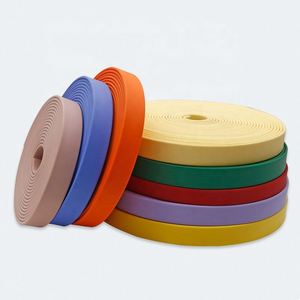 Ruban PVC couleur unie avec logo personnalisé, sangle en nylon polyester gaufré imperméable et résistant aux taches pour casque de sécurité - Product Image 3