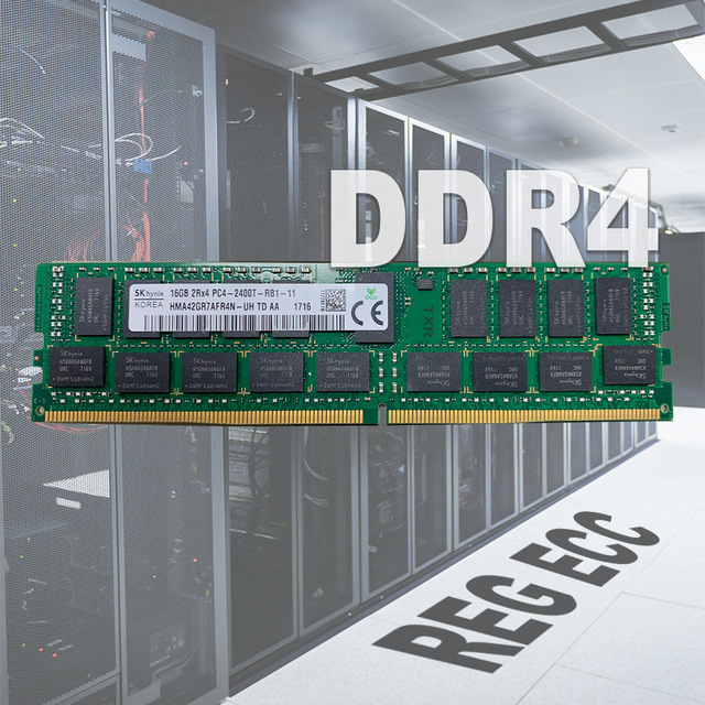 16GB 2400Mhz EEC REG DDR4 DIMM Model 32G New Condition 64G Server Memory Bulk Packed Used RAMs HMA42GR7AFR4N