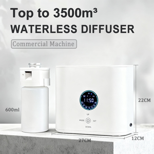 เครื่องพ่นไอน้ำเย็นแบบติดผนัง น้ำหนักเบา ระดับเชิงพาณิชย์ ระบบพ่นละอองคู่ ความจุ 600 มล. สำหรับการตลาดด้วยกลิ่นหอม - Product Image 3