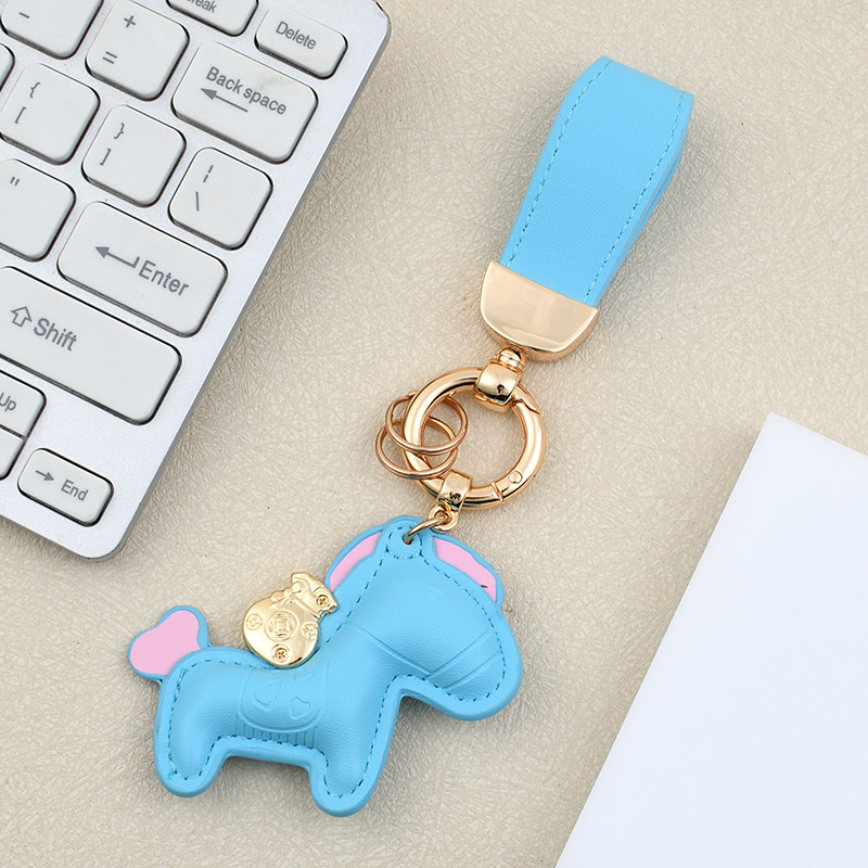 Blue pony bracelet buckle