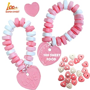Caramelos de Corazón para el Día de San Valentín, Caramelos Personalizados al por Mayor, Envueltos Individualmente, Pulsera de Caramelos DIY, Ideal para el Día de San Valentín - Product Image 1