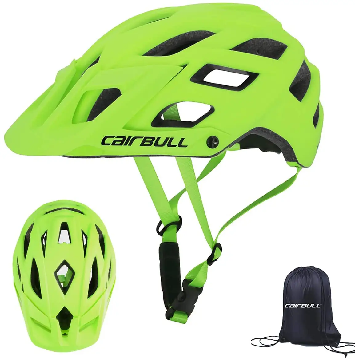 Casco ligero para bicicleta de montaña, para hombre y mujer, con visera ajustable