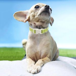 Baumwoll-Hanf Katzenhalsbänder Verstellbares Hundehalsband Schnellverschluss Niedliches Hochzeits-Welpenhalsband - Product Image 4