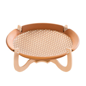 <span class=keywords><strong>Hamaca</strong></span> Universal <span class=keywords><strong>de</strong></span> Ratán para Gatos Four Seasons, Cama Elevada Transpirable para Mascotas con Colchoneta Refrigerante para el Descanso <span class=keywords><strong>de</strong></span> Gatitos en Verano - Product Image 1