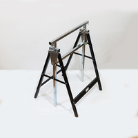 Chevalet télescopique pour constructeurs, deux pieds, support de scie, hauteur réglable, table de travail