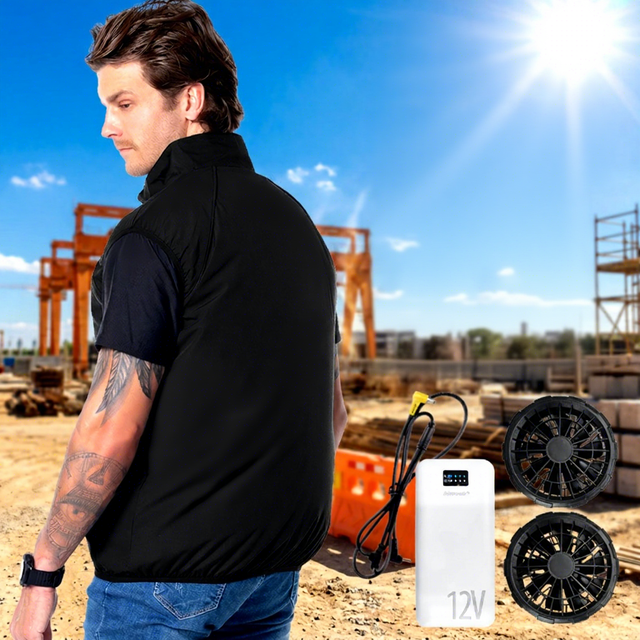 Air Conditioned Workwear Clothing for Hot Weather Cooling Fan Vest for Outdoor Workers Sports