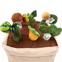 Jouet à tirer en forme de carotte pour bébé, fruits et légumes, 5-7 ans, en peluche courte, rembourré en coton, éducatif, à mâcher pour tout-petits