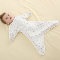 Sac de couchage bébé en bambou Solino personnalisable en gros, nouveau-né 0-6M 6-18M 18-36M, fermeture éclair bidirectionnelle, écologique et respirant