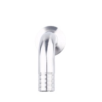CNJS Sanitaire En Acier Inoxydable 304/316L 90 Degrés De Soudage Tri-Pince Surface Lisse Tri Trèfle Serré Virole Tuyau Barb Coude