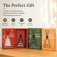 Nouveauté Coffret Cadeau de Noël Luxe Diffuseur d'Huiles Essentielles 200ml Sans Alcool avec Bâtonnets en Fibre et Emballage