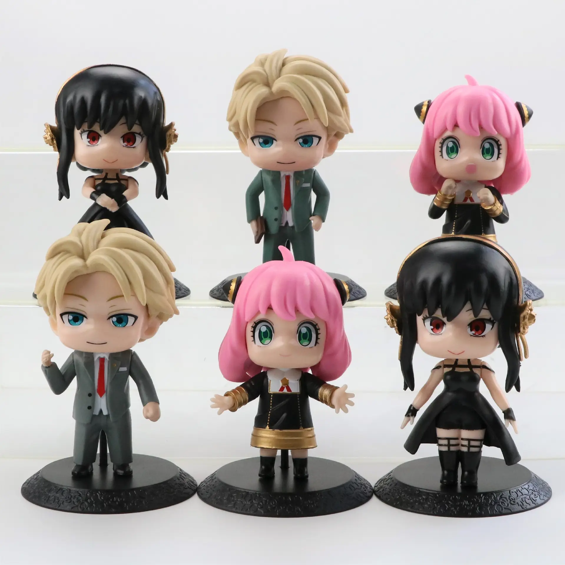 6Pcs/Set 10CM SPY X FAMILY Pvc Figure Twilight Anya Forger Yor Forger Figurine Manga Doll Toys