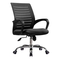 Mobilier de Bureau de Direction Moderne Fauteuil Ergonomique Pivotant en Maille à Dossier Haut en Tissu pour Conférence