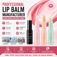 Baume à lèvres rose hydratant et nourrissant, texture légère, naturel, biologique, sans produits chimiques, personnalisable, fabrication OEM ODM, marque privée