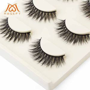 <span class=keywords><strong>Magefy</strong></span> Faux Cils en Bande Volume Naturel, Cils Fins et Densément Courbés, Lot de 3 Paires, Vente en Gros, Cils Effilés, Kits de Faux Cils - Product Image 5