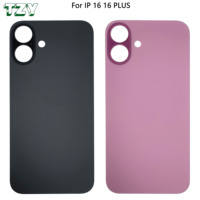 Couvercle en verre de batterie arrière de téléphones portables à grand trou pour le remplacement du boîtier arrière de l'iPhone16 16plus