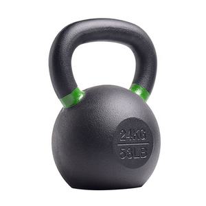Single Cast Iron Kettlebell Powder Coated Wide Handle Weight for Core Glute <b>Strength</b> <b>Training</b> Men Women Home Gym Equipment - Product Image 5