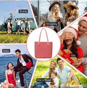 Bolsa de Mano Personalizable de Moda para Mujer, Gran Capacidad, Impermeable, de Silicona, Personalizada, para el Trabajo, la Playa, o como Bolso de Hombro - Product Image 5