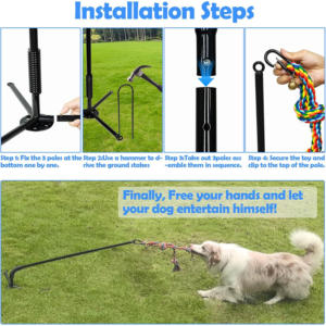 Tether römorkör açık günlük lüks Polyester interaktif Pet köpek peluş halat çiğnemek oyuncak - Product Image 6