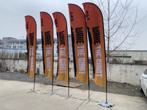 Bandiera aperta spiaggia bandiera personalizzata alta bandiera pubblicitaria bandiera aperta per sublimazione negozio di barbiere bandiera piuma bandiera per promozione negozio e Business - Product Image 2