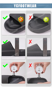 Bronax joomra Nhà cung cấp độc quyền happyflops thoải mái biểu tượng tùy chỉnh trượt gối EVA trọng lượng nhẹ thoáng khí đám mây dép - Product Image 5