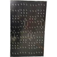 Carte PCB LED pour mur vidéo Wenqi Modèle 01 Ultra-Long FR-4, épaisseur 1,0 mm, surface HASL-FL, 20x50mm, pour véhicules publicitaires mobiles de haute performance