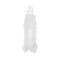 D5744 Gourde souple portable personnalisable avec logo, sans BPA, pliable, type compression, pour la randonnée et la course en extérieur