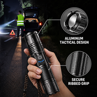 Lampe de travail LED étanche en alliage d'aluminium 5440 avec batterie rechargeable Type-C 1800mAh, indice de protection IP44, pour la réparation automobile et le camping