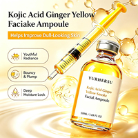 Ampoule Éclaircissante Visage en Gros à l'Acide Kojique, Curcuma et Niacinamide 50 ML – Unifie le Teint et Illumine pour Tous Types de Peau – Sérum Éclat