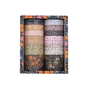 Cinta Washi Floral Vintage de Protección Energética, Set de Regalo Espiritual, Flores en Flor, Decoración para Diario, Manualidades, Decoración de Plantas, Papelería - Product Image 5