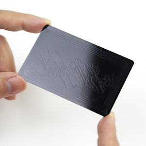 Blank Matte Metal NFC Business <b>Card</b> Laser Engraving Logo Smart <b>Card</b> Waterproof <b>Access</b> <b>Control</b> 13.56 MHz RFID - Product Image 3