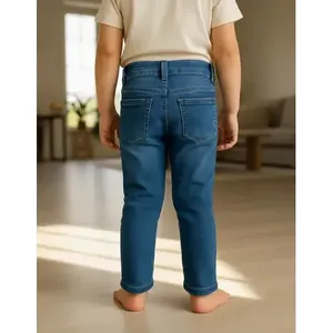 Jeans a gamba dritta Adrenaline per ragazzi, lavaggio medio, 5 tasche, casual, traspiranti, a vita media, pantaloni per bambini - Product Image 5